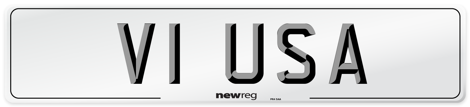 V1 USA Number Plate from New Reg